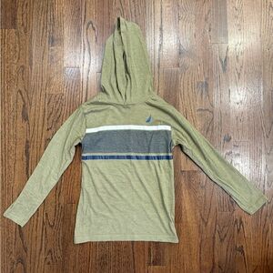 Nautica Boys Hooded Long Sleeve Shirt